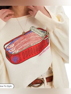 Free People We The Free Camden Sardine Graphic Sweater